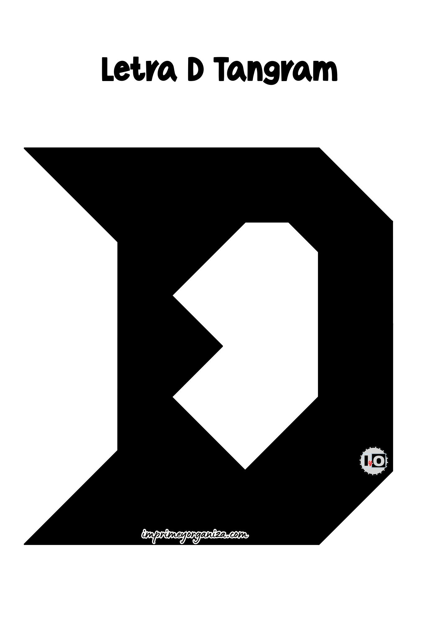 Letra D Tangram