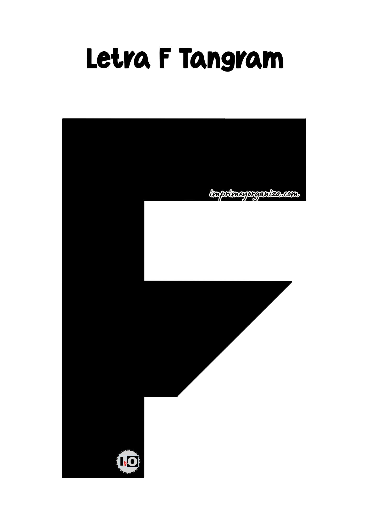 Letra F Tangram