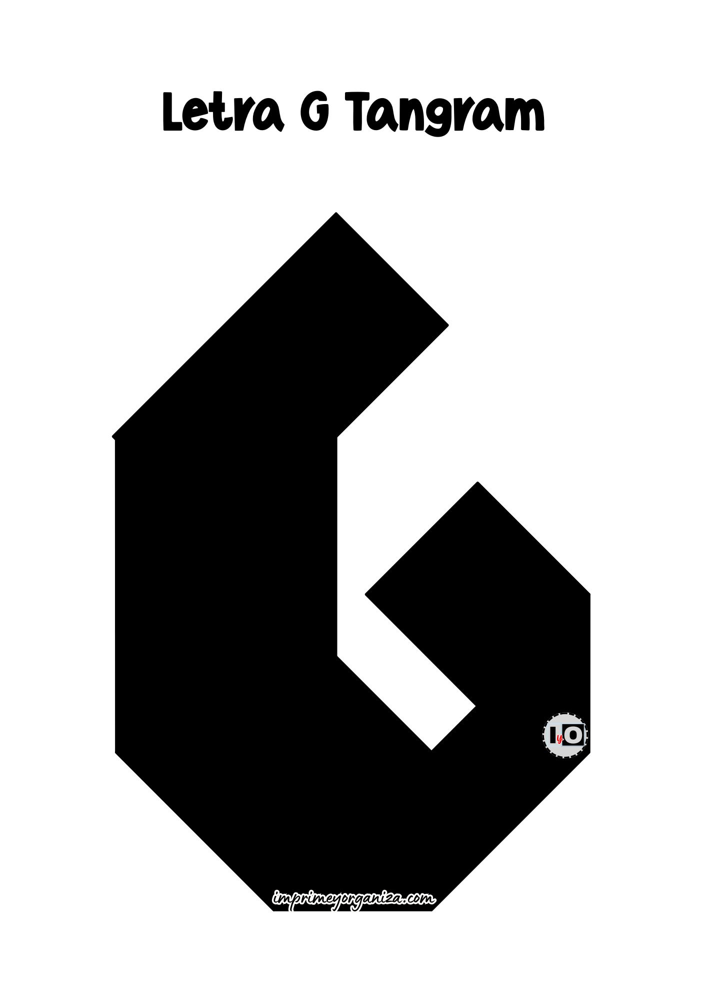 Letra G Tangram