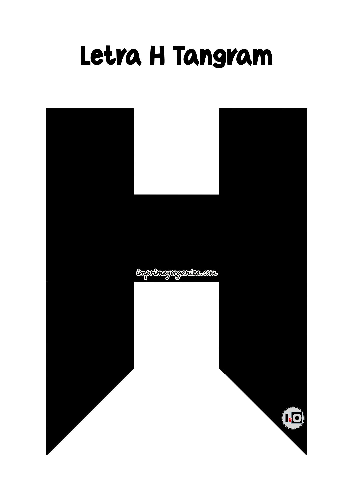 Letra H Tangram