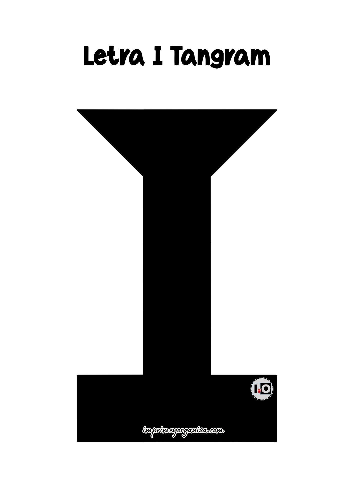 Letra I Tangram