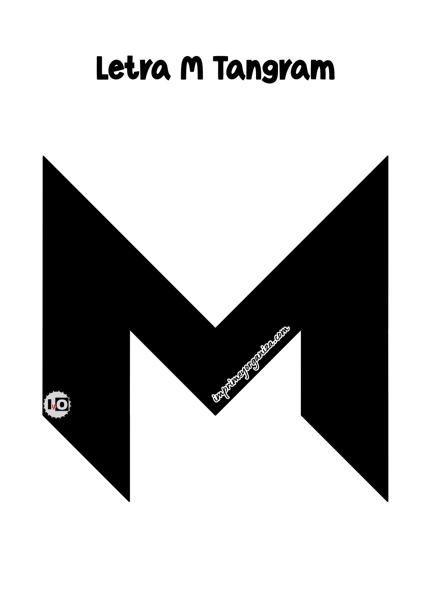 Letra M Tangram