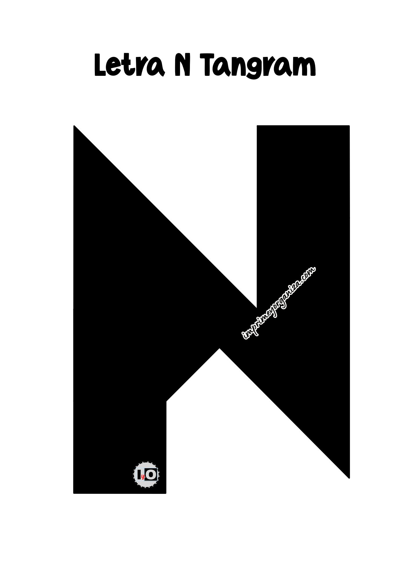 Letra N Tangram