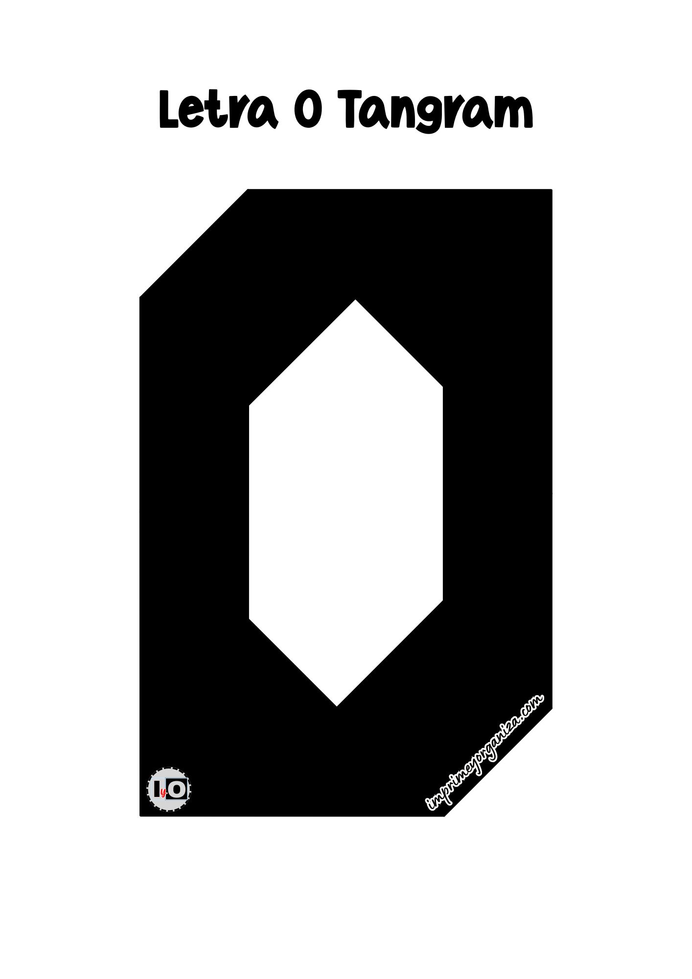 Letra O Tangram