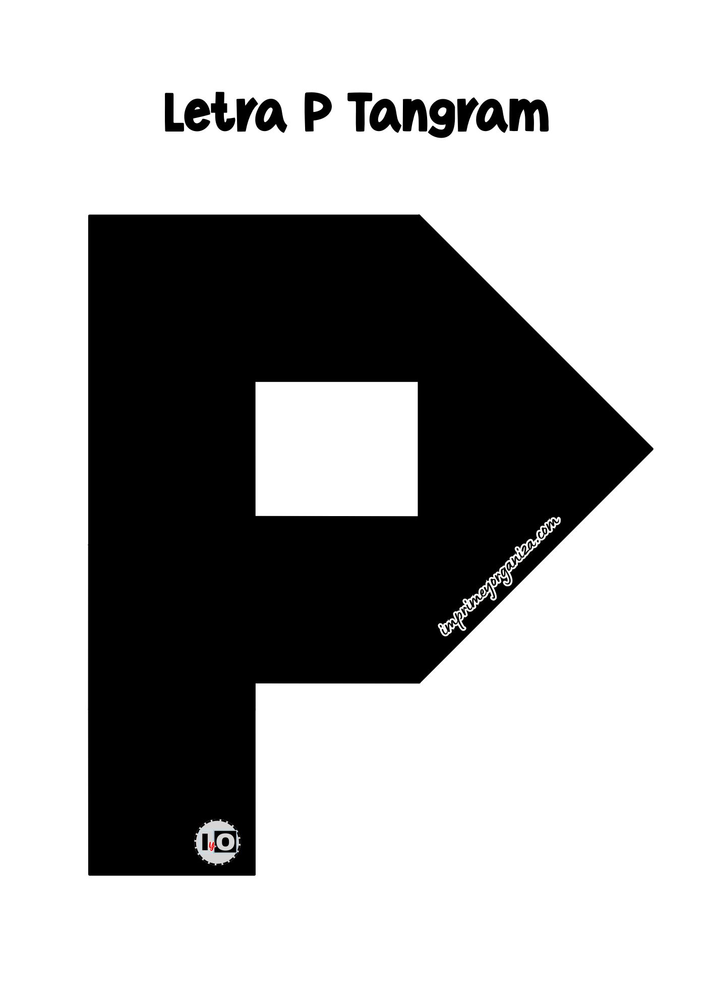 Letra P Tangram