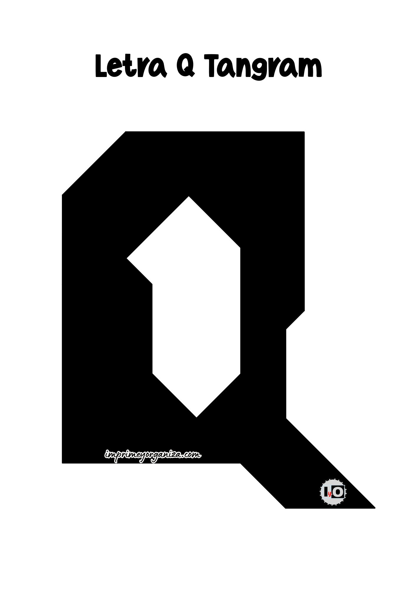 Letra Q Tangram