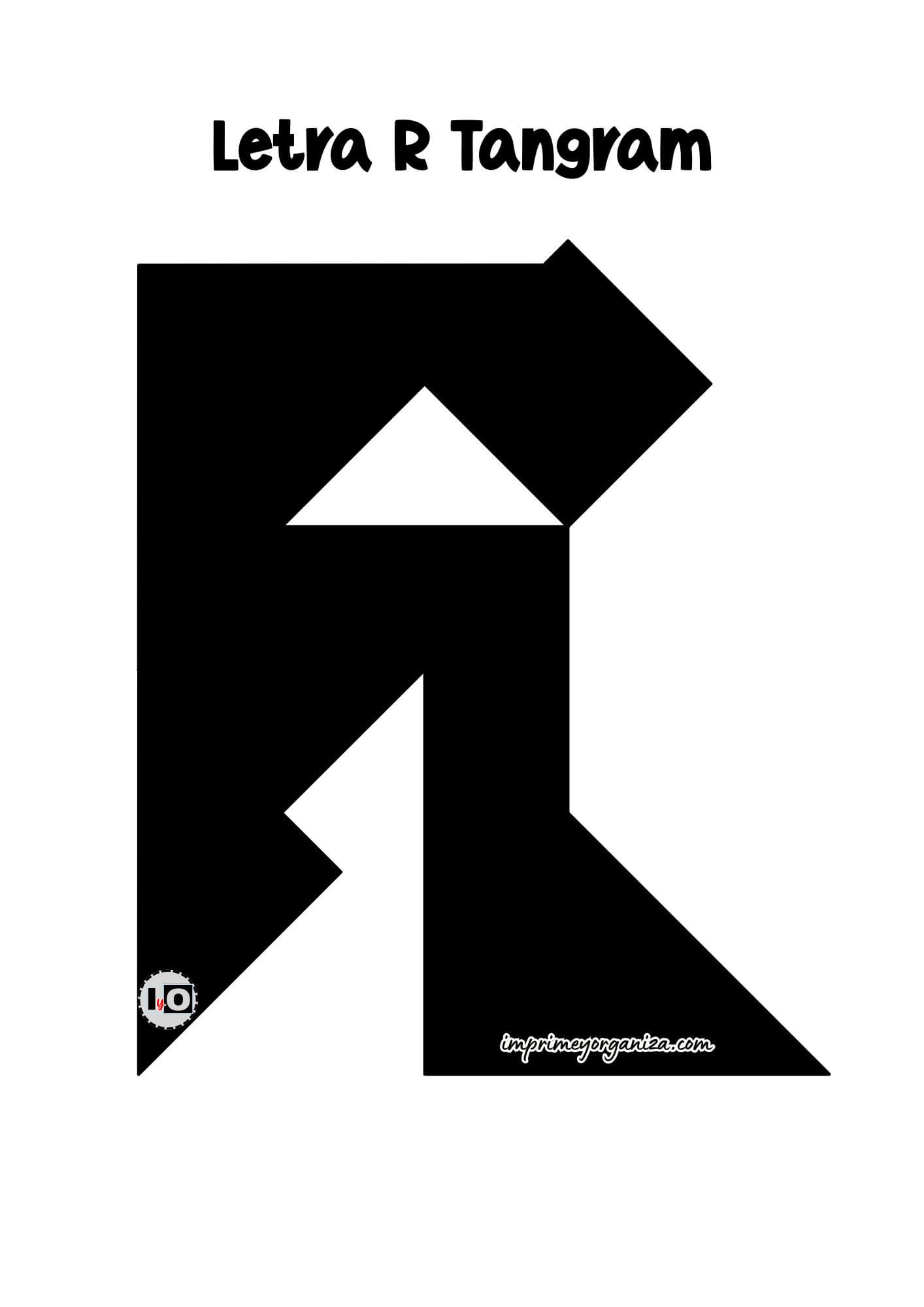 Letra R Tangram