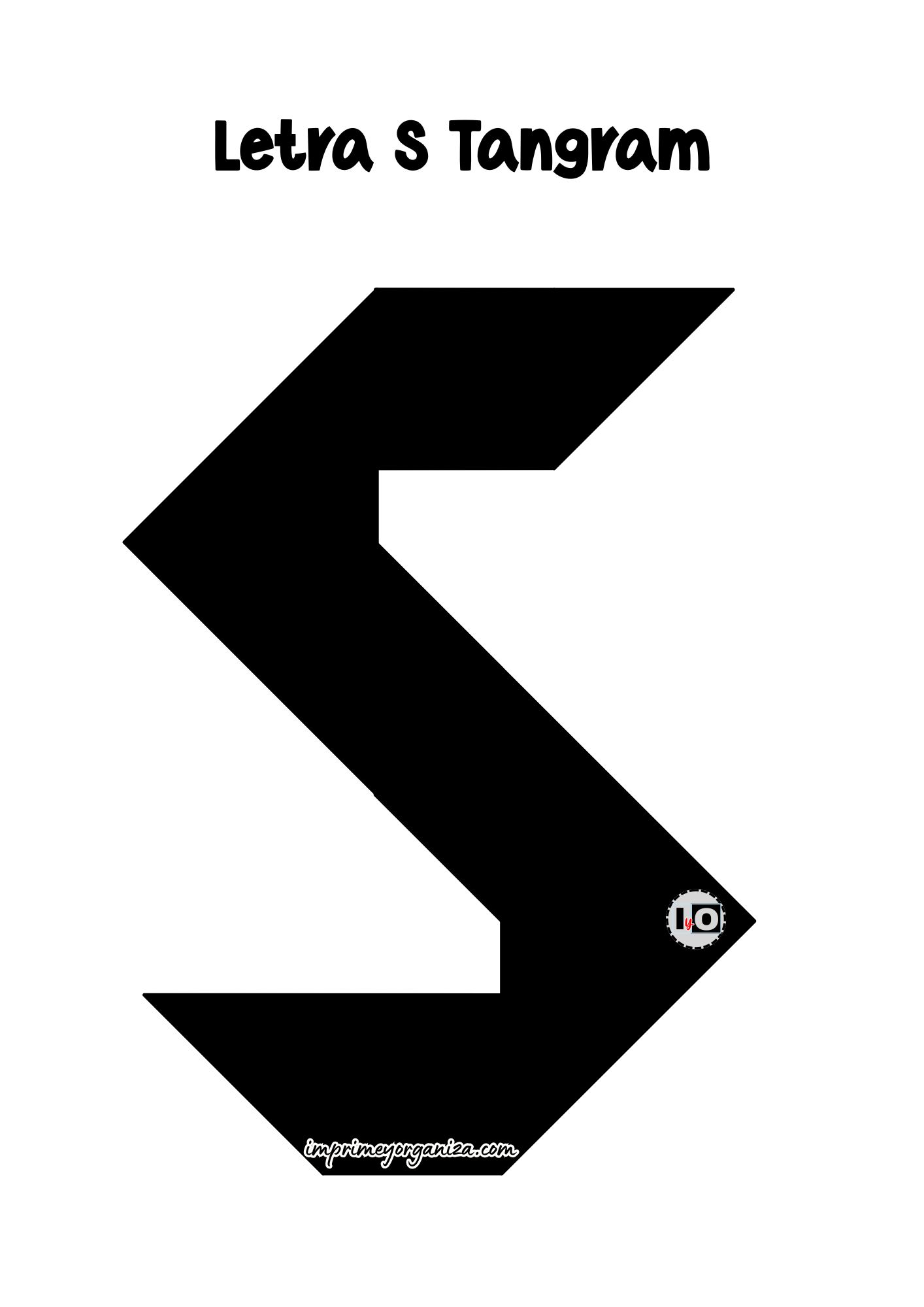 Letra S Tangram