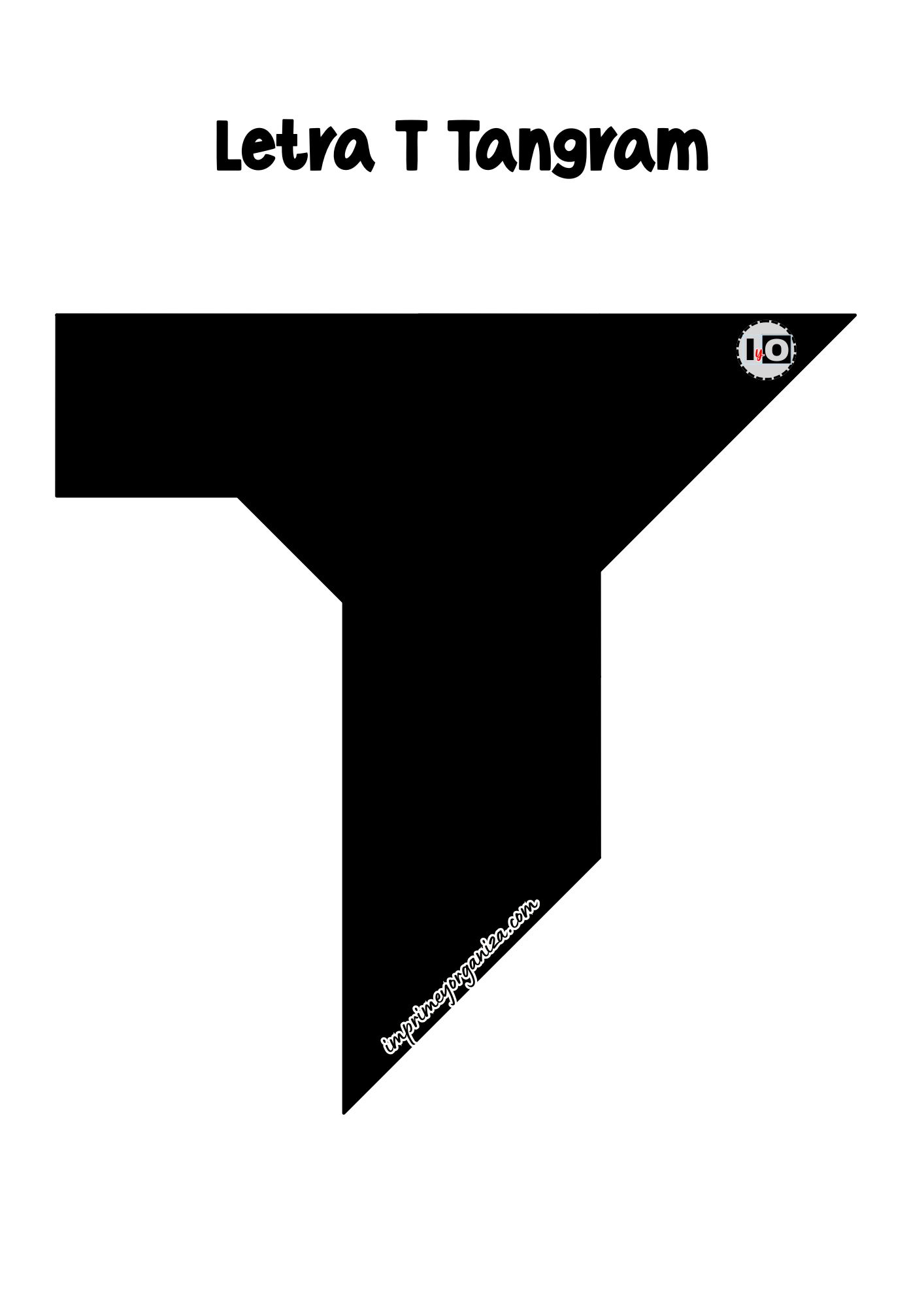Letra T Tangram