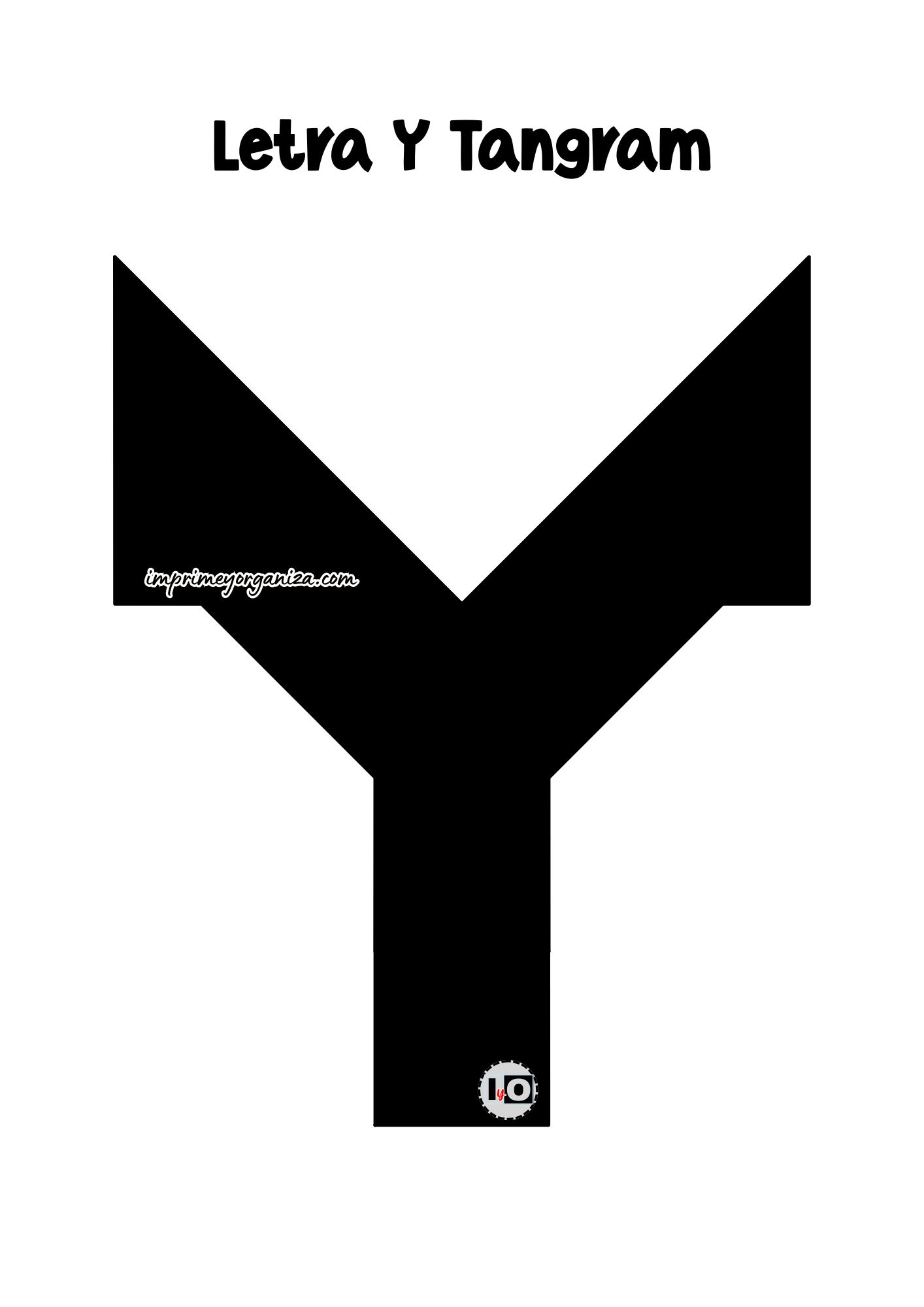 Letra Y Tangram