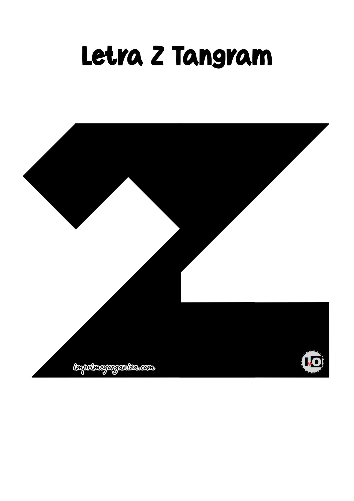 Letra Z Tangram