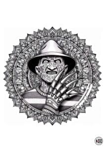 Mandala Halloween Freddy