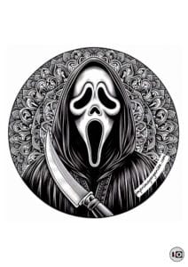 Mandala Halloween Ghostface