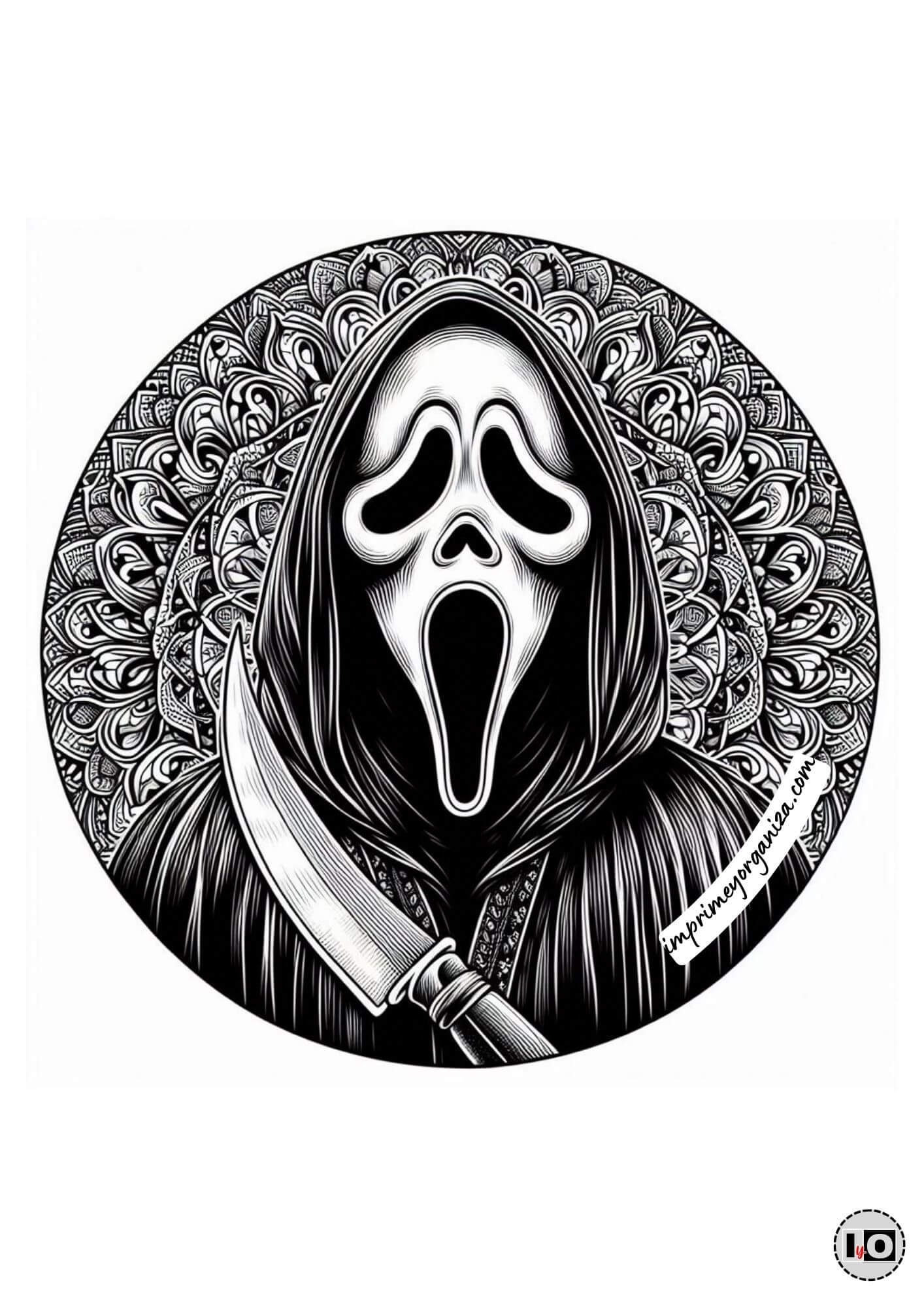 Mandala Halloween Ghostface