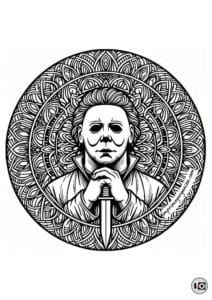 Mandala Halloween Michael Myers