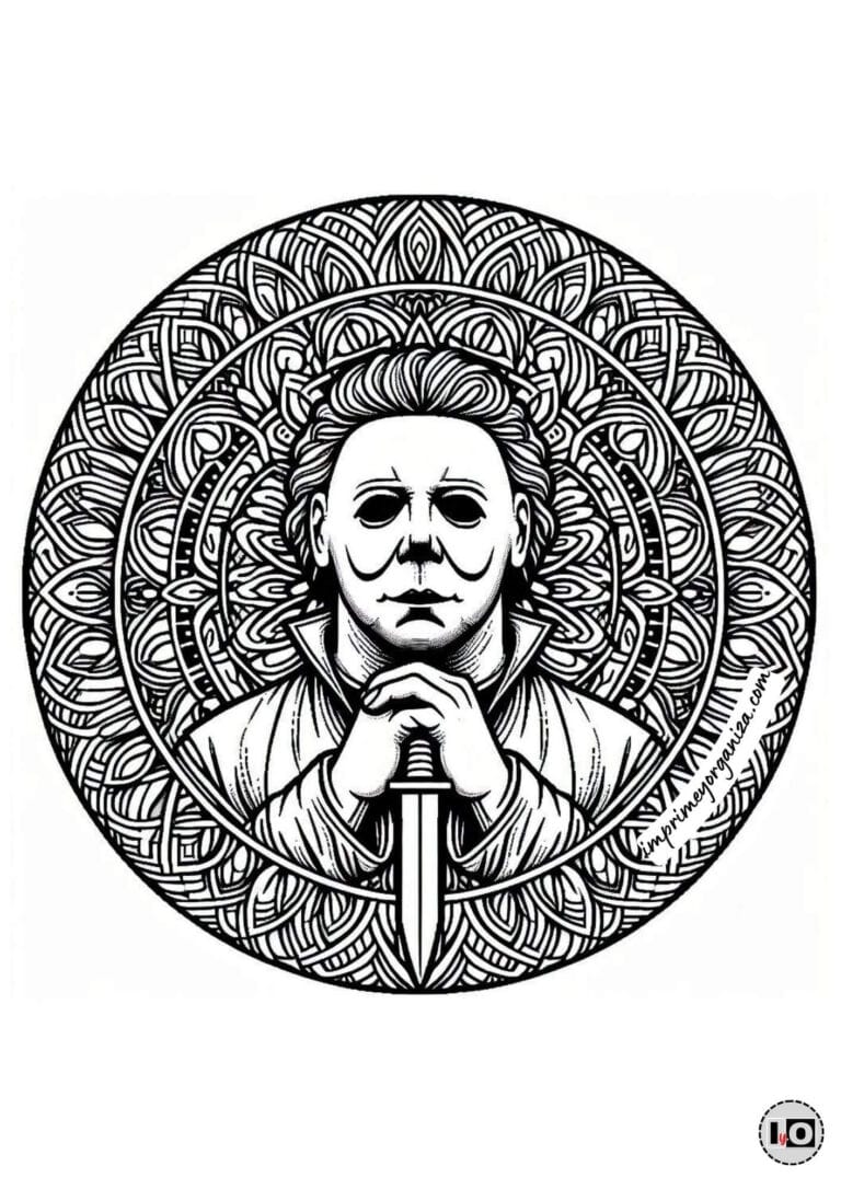 Mandala Halloween Michael Myers