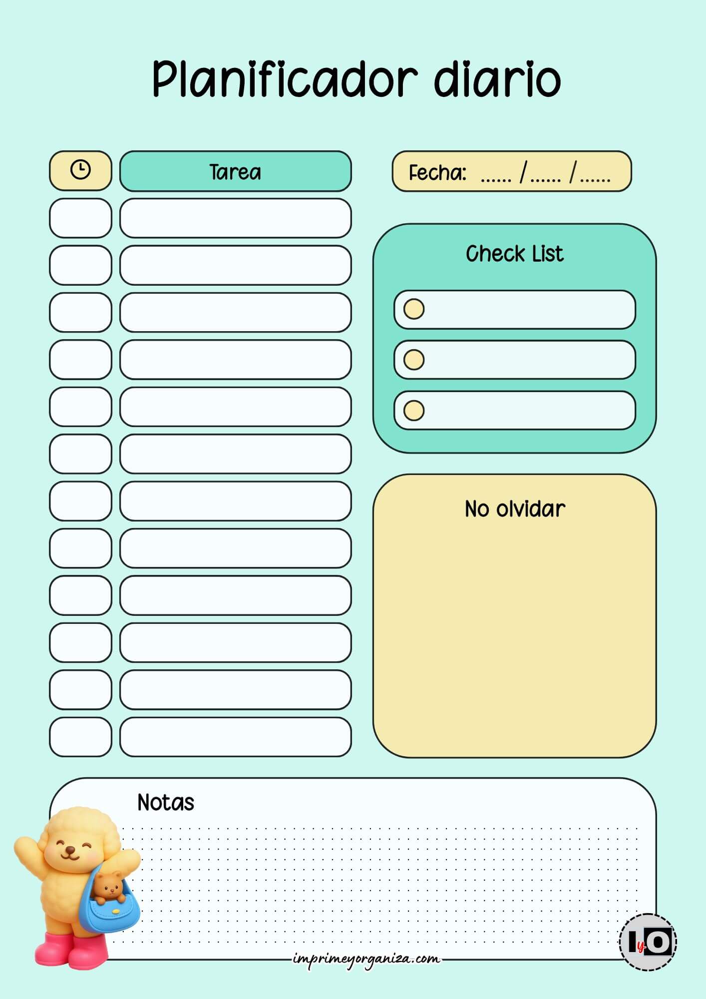 Planificador Diario Bobbie Goods Bolso