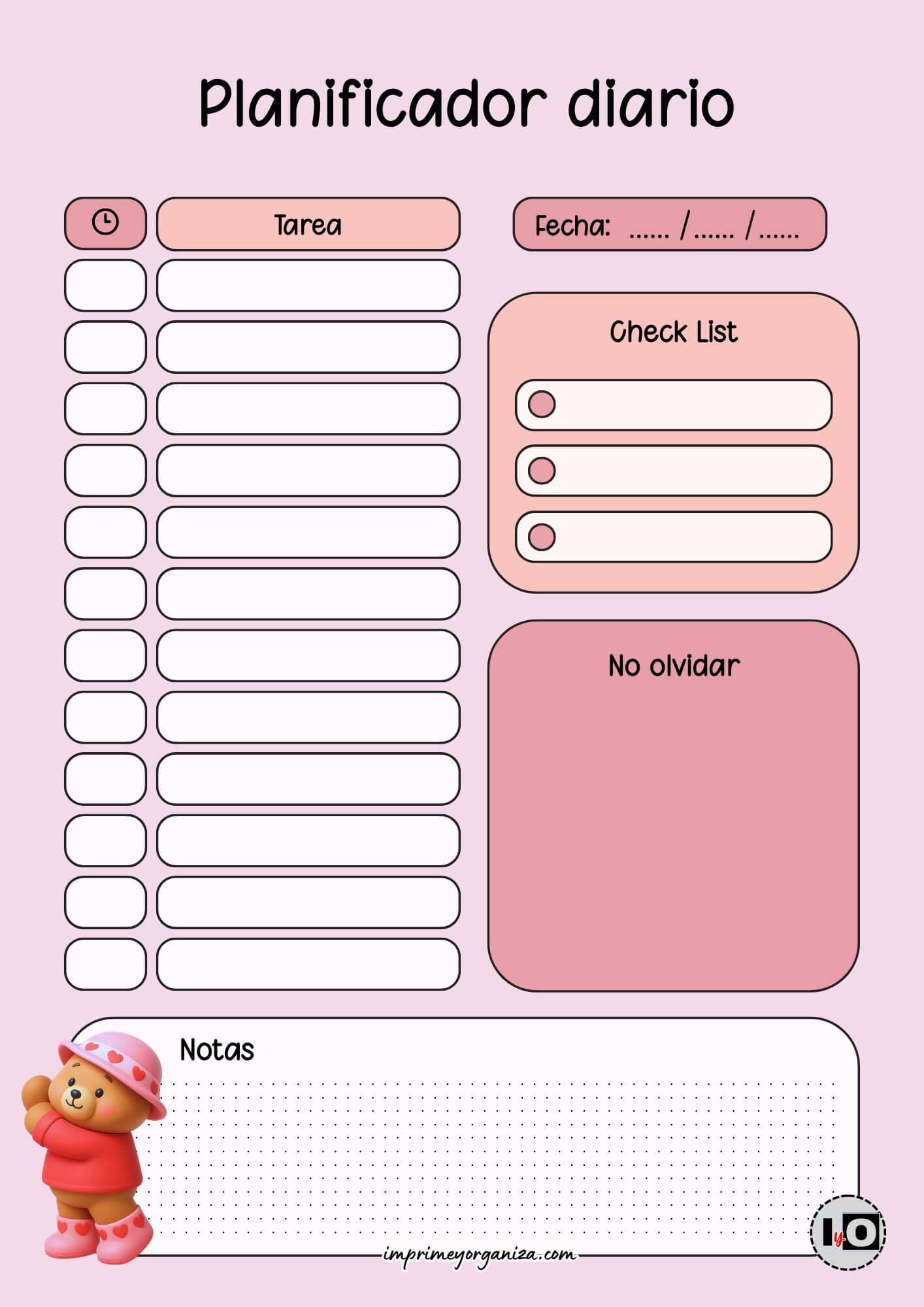 Planificador Diario Bobbie Goods Corazones