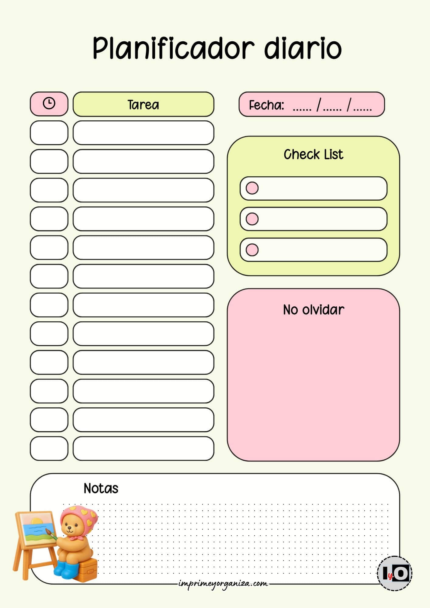 Planificador Diario Bobbie Goods Cuadro