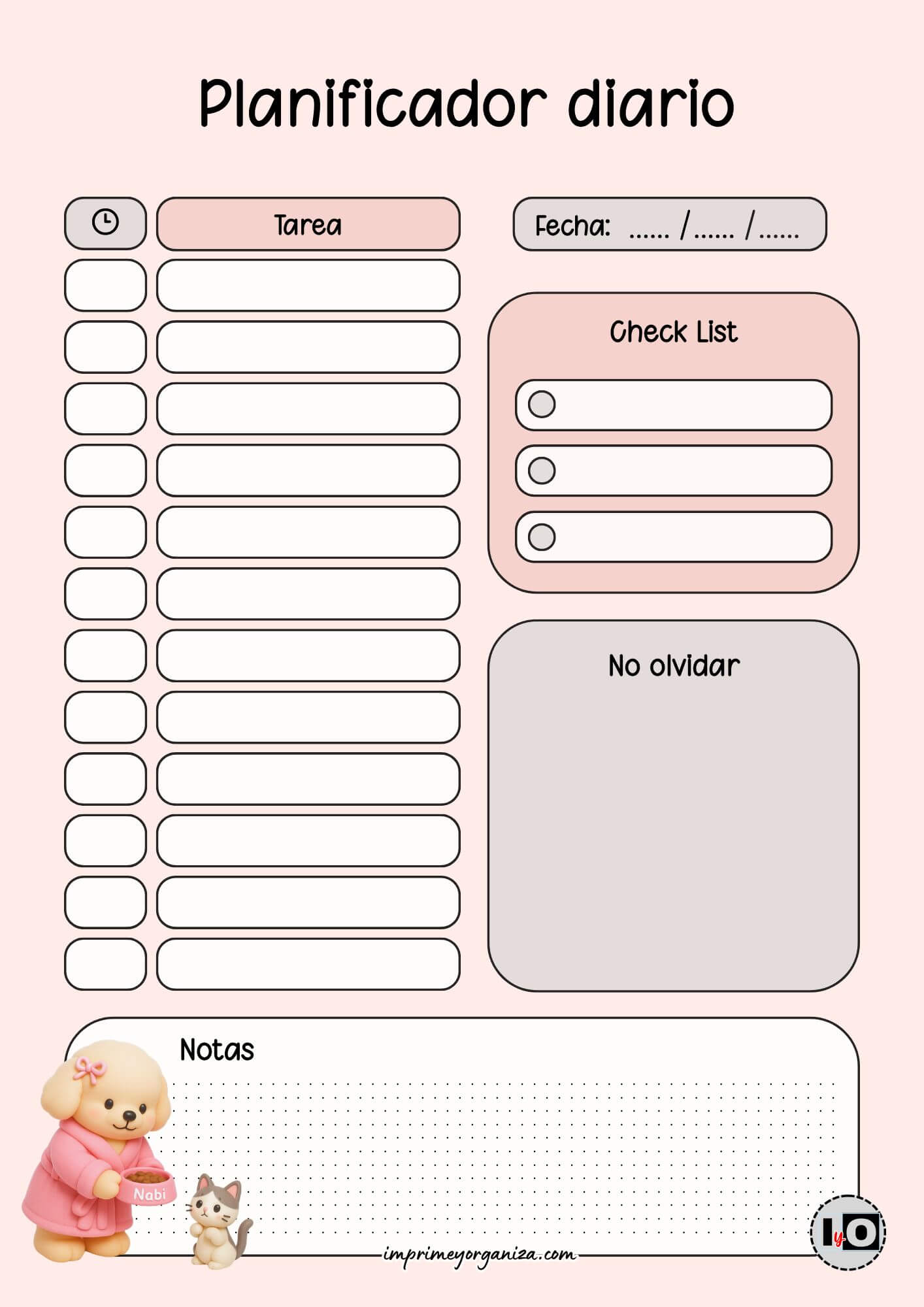 Planificador Diario Bobbie Goods Gatito