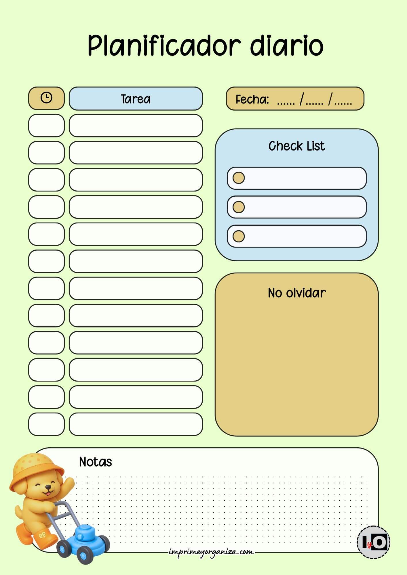 Planificador Diario Bobbie Goods Jardinero