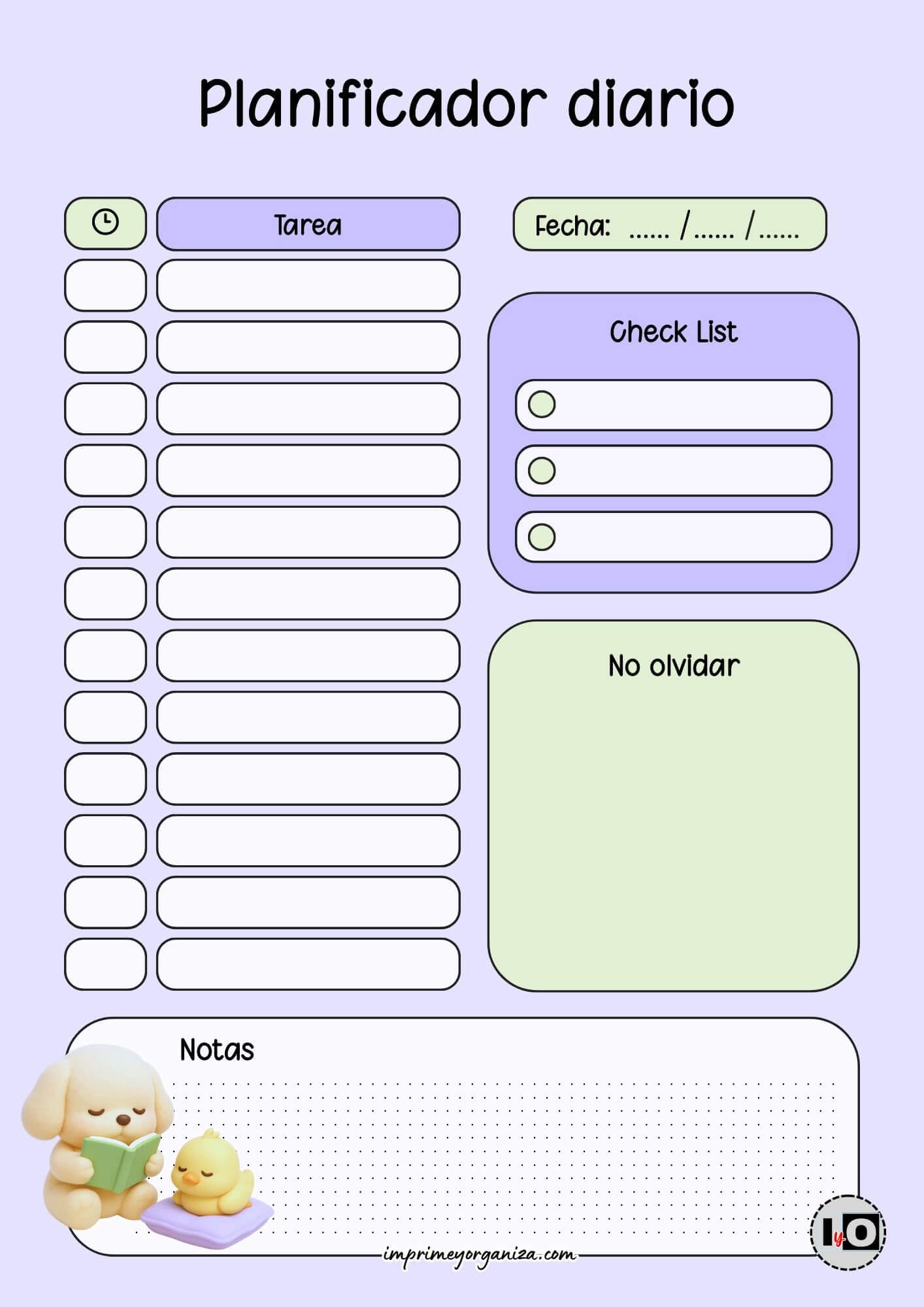 Planificador Diario Bobbie Goods Pollito