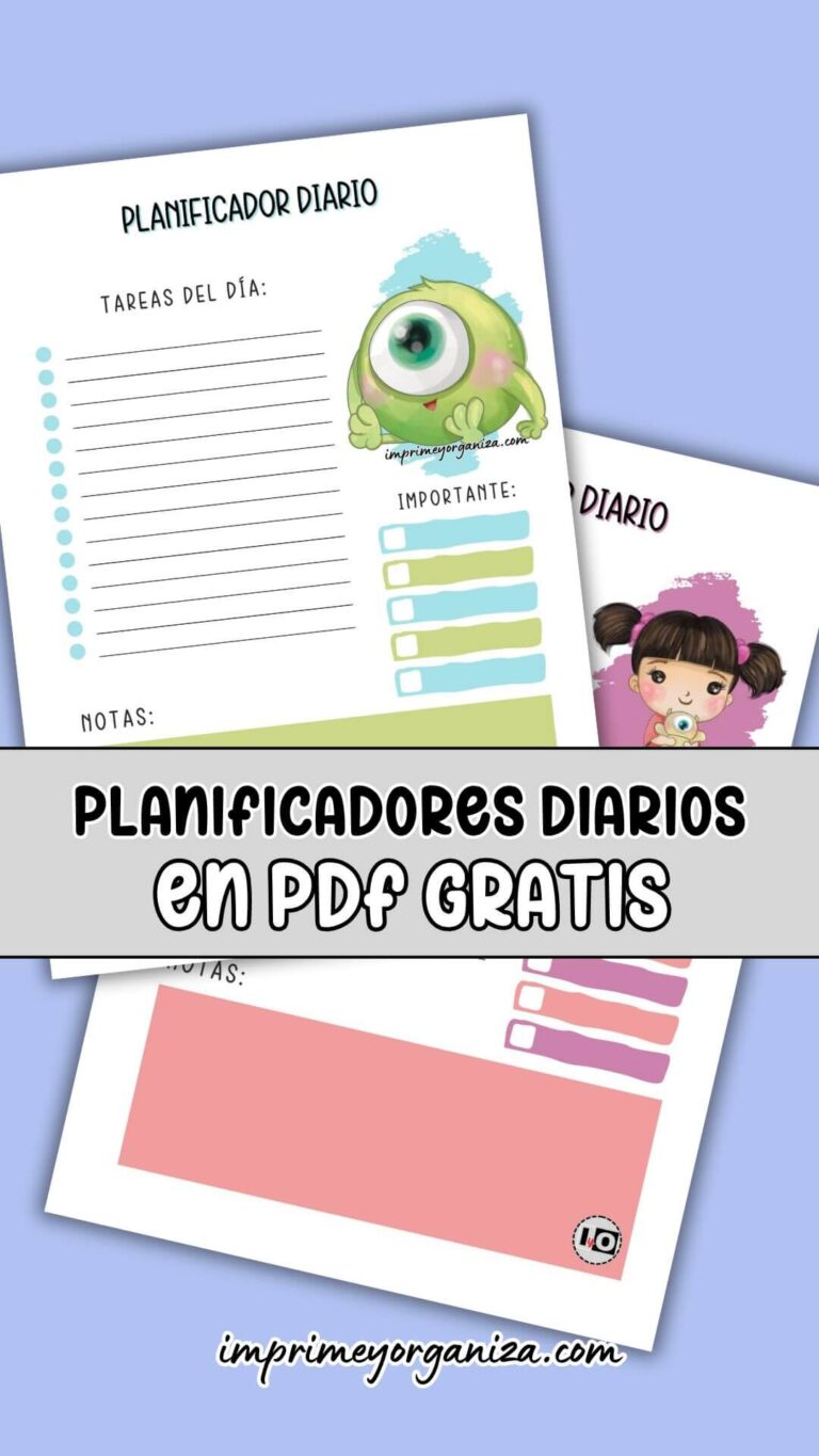 Planificadores Diarios Monsters Inc