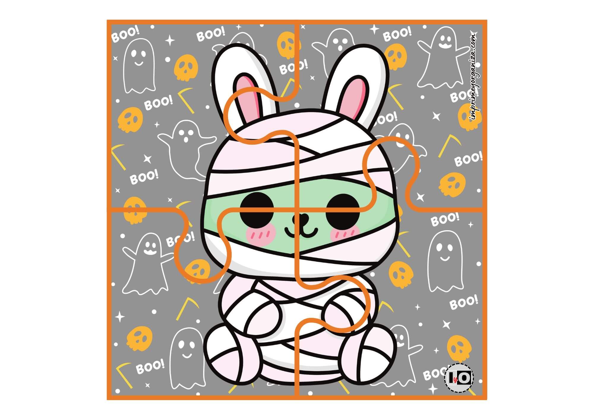 Puzzle Halloween Conejo