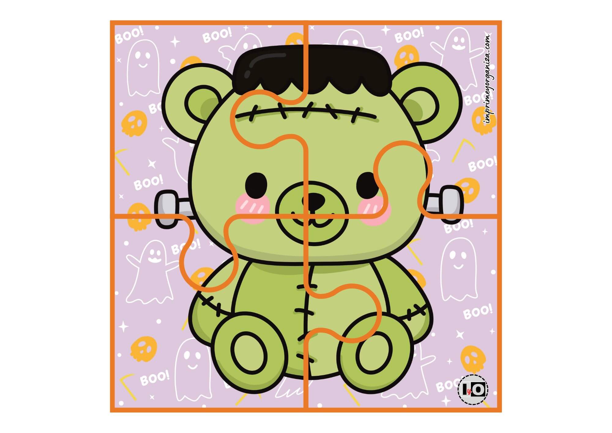 Puzzle Halloween Oso