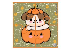 Puzzle Halloween Perro