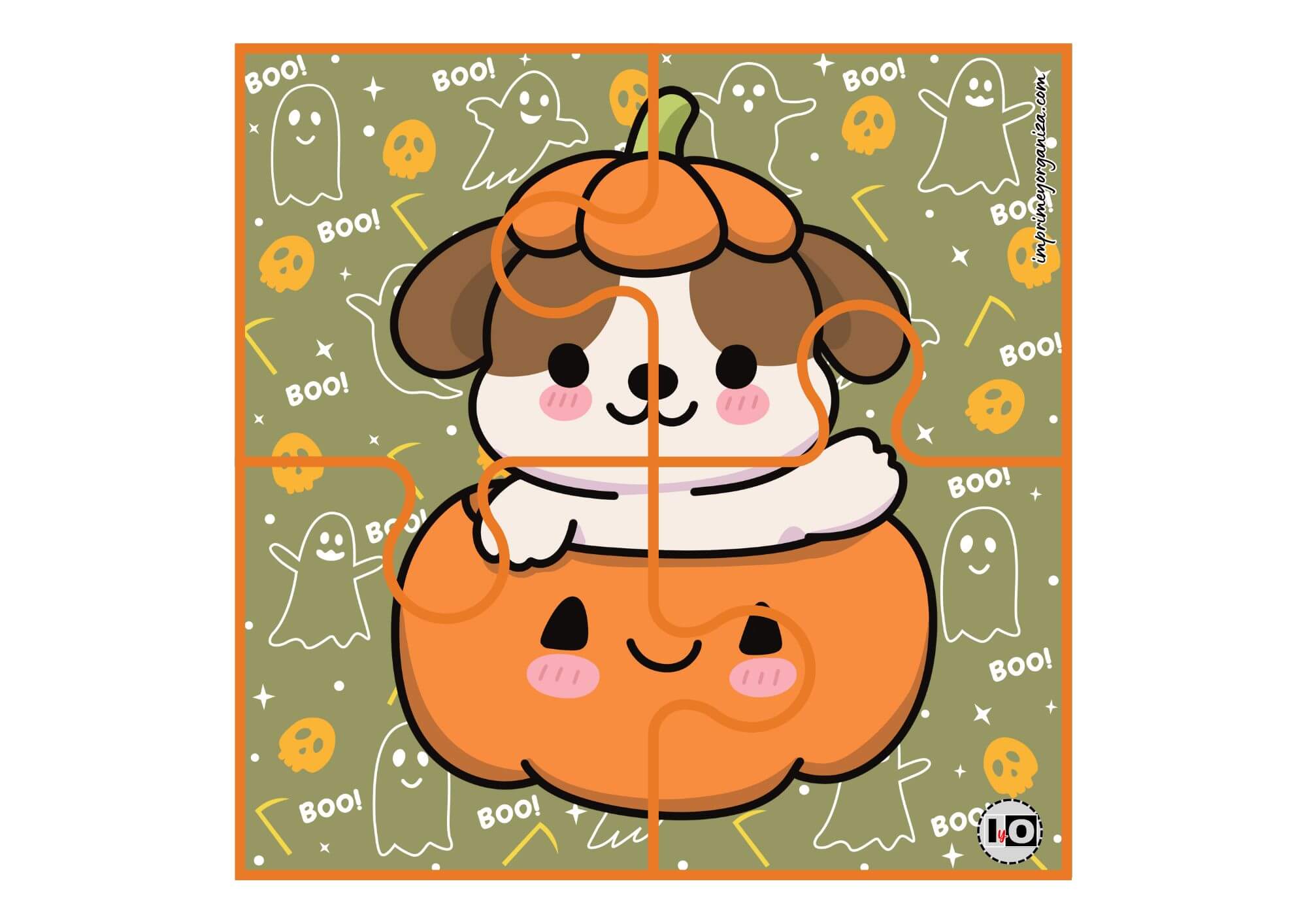 Puzzle Halloween Perro