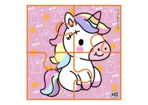 Puzzle Halloween Unicornio