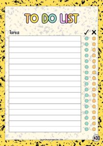 To do list pastel amarillo