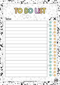 To do list pastel blanco