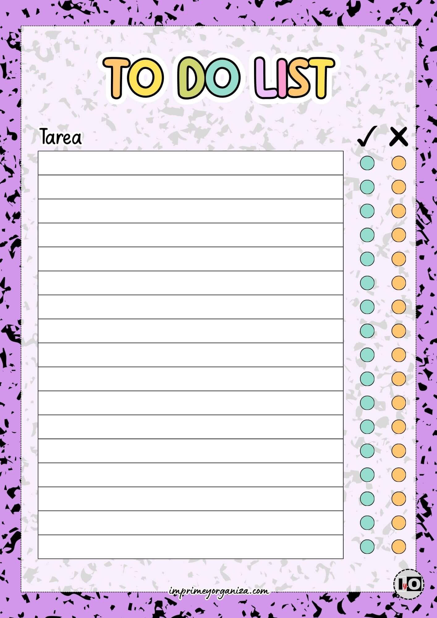 To do list pastel lila