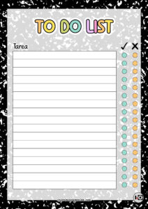 To do list pastel negra