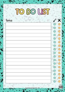 To do list pastel turquesa