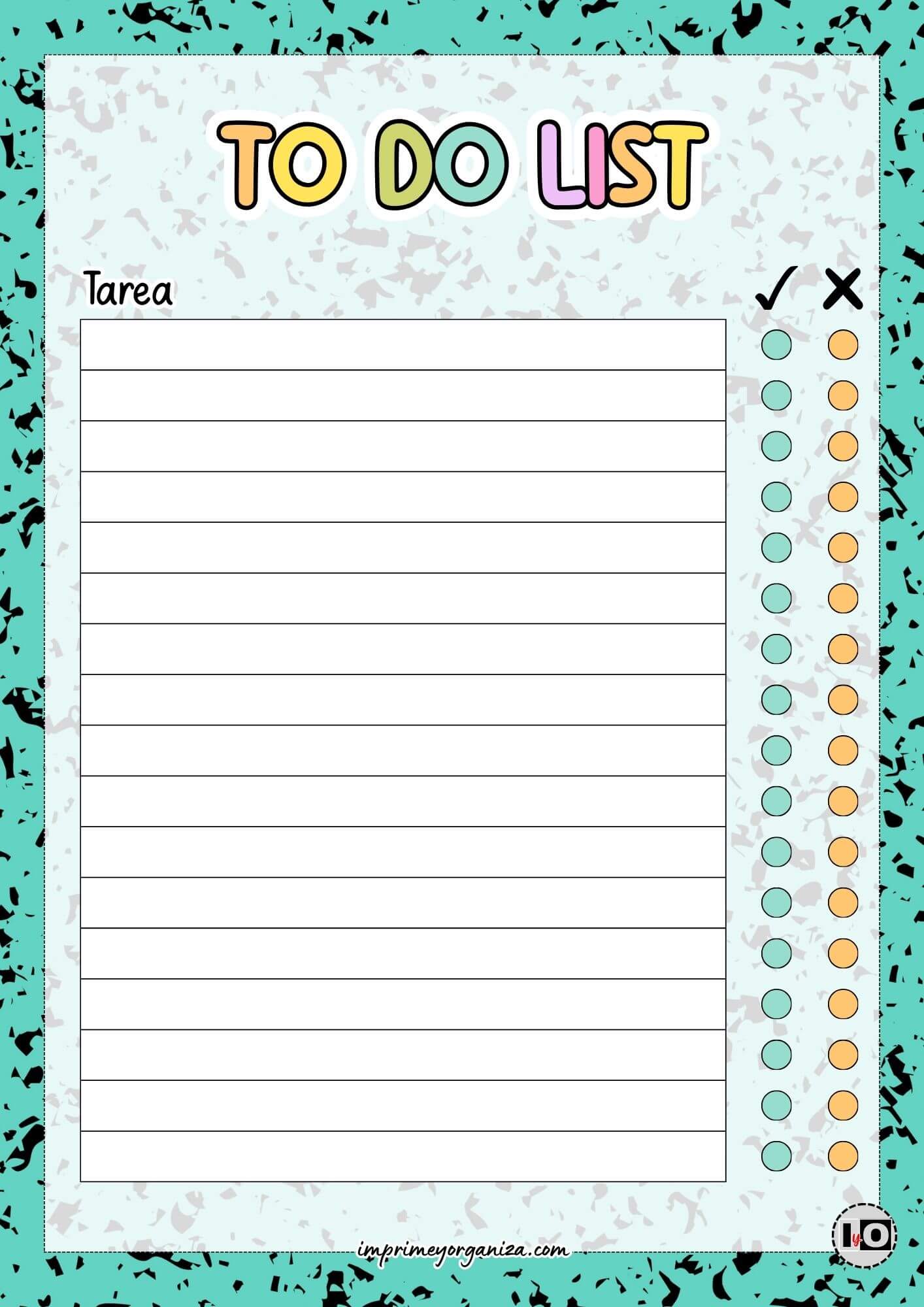To do list pastel turquesa