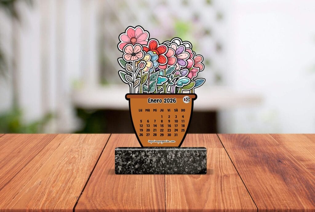 calendarios armables por capas 2026 gratis en pdf