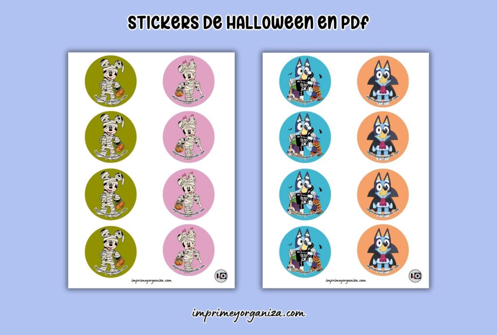 etiquetas de halloween para imprimir en pdf