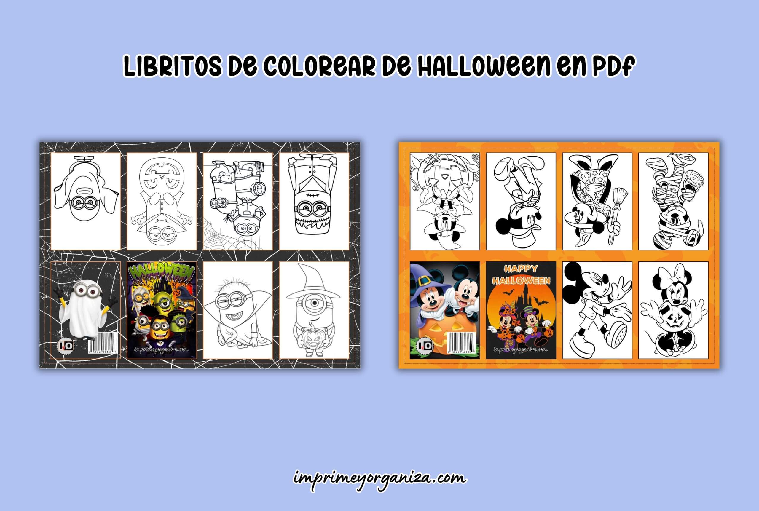 libritos de colorear de halloween en pdf