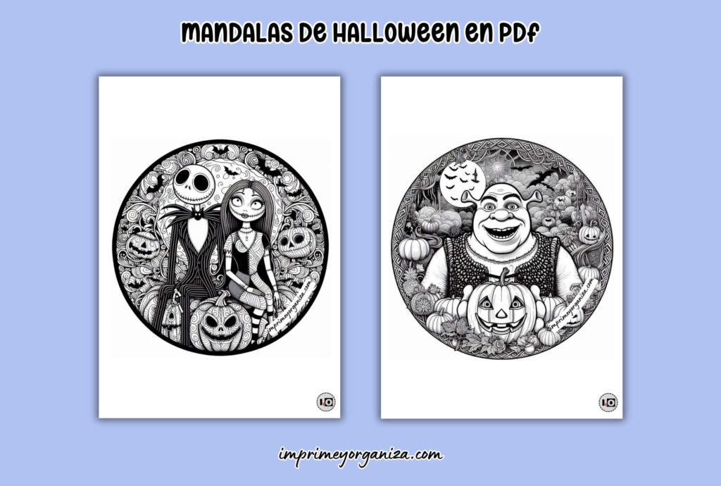 mandalas de halloween en pdf