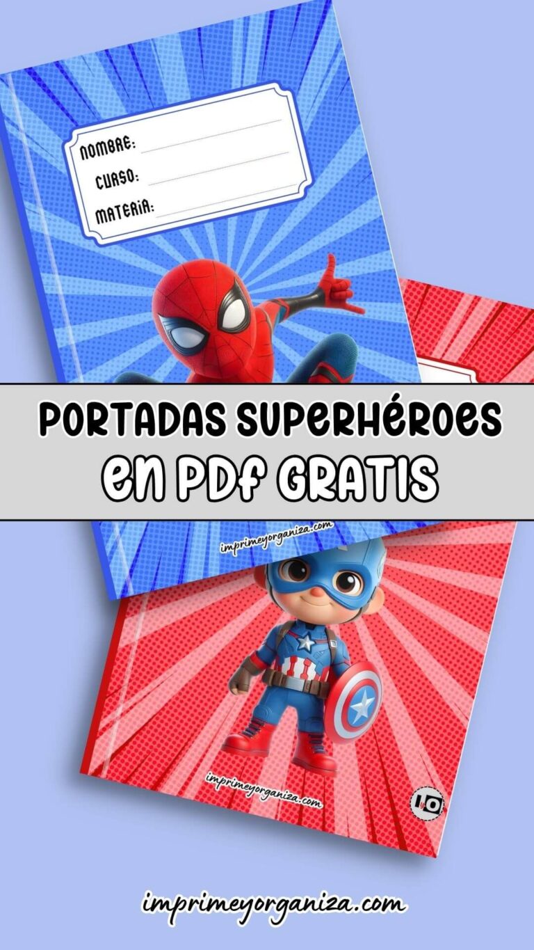 portadas de cuadernos de superheroes