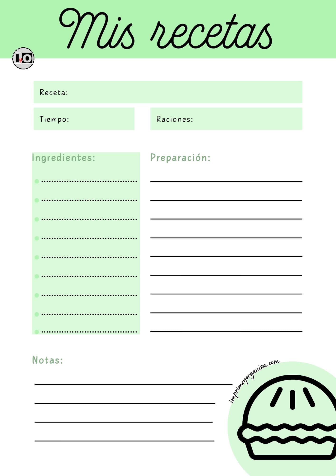 Hoja Receta Apple Pie