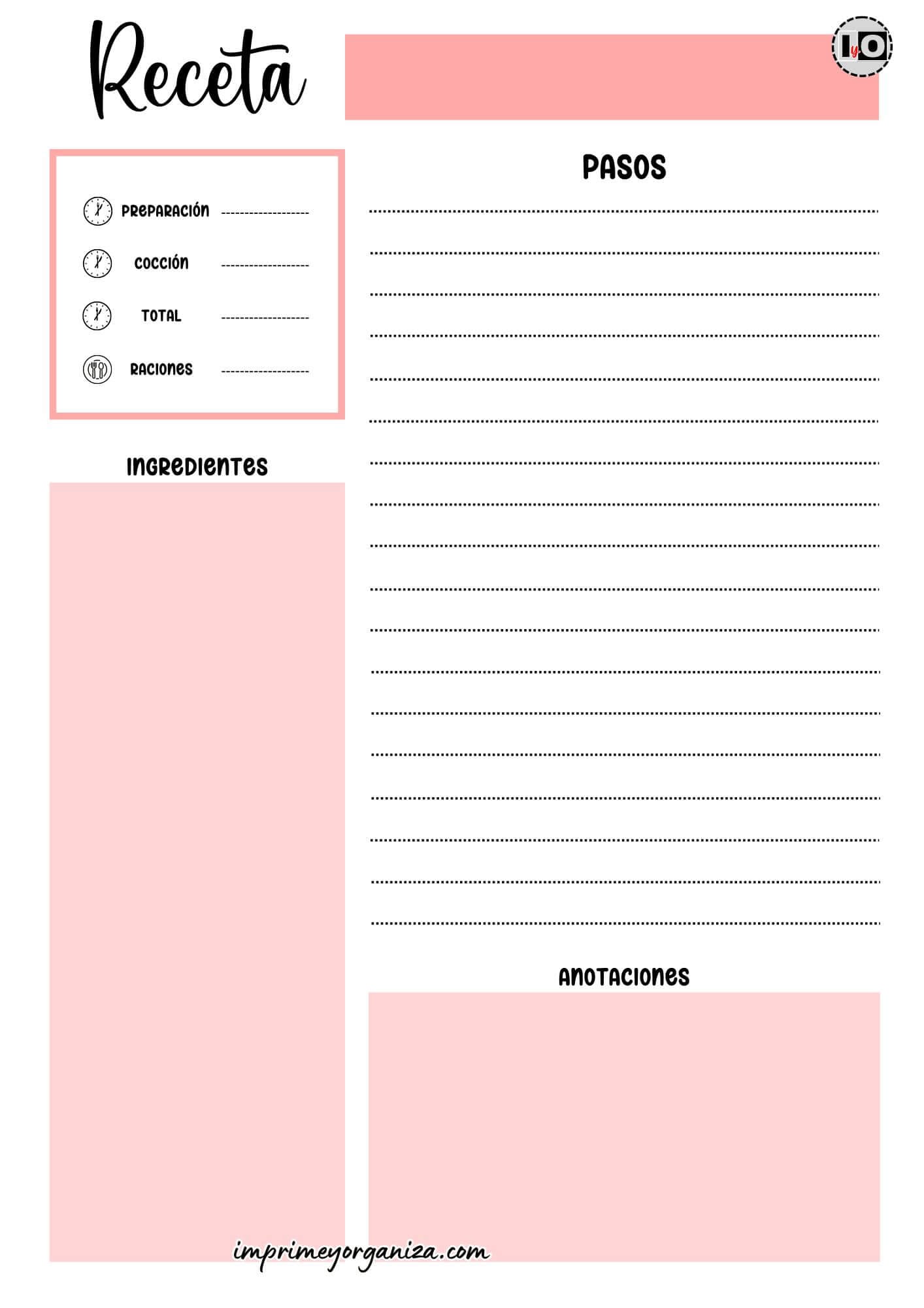 Hoja de Receta Salmón