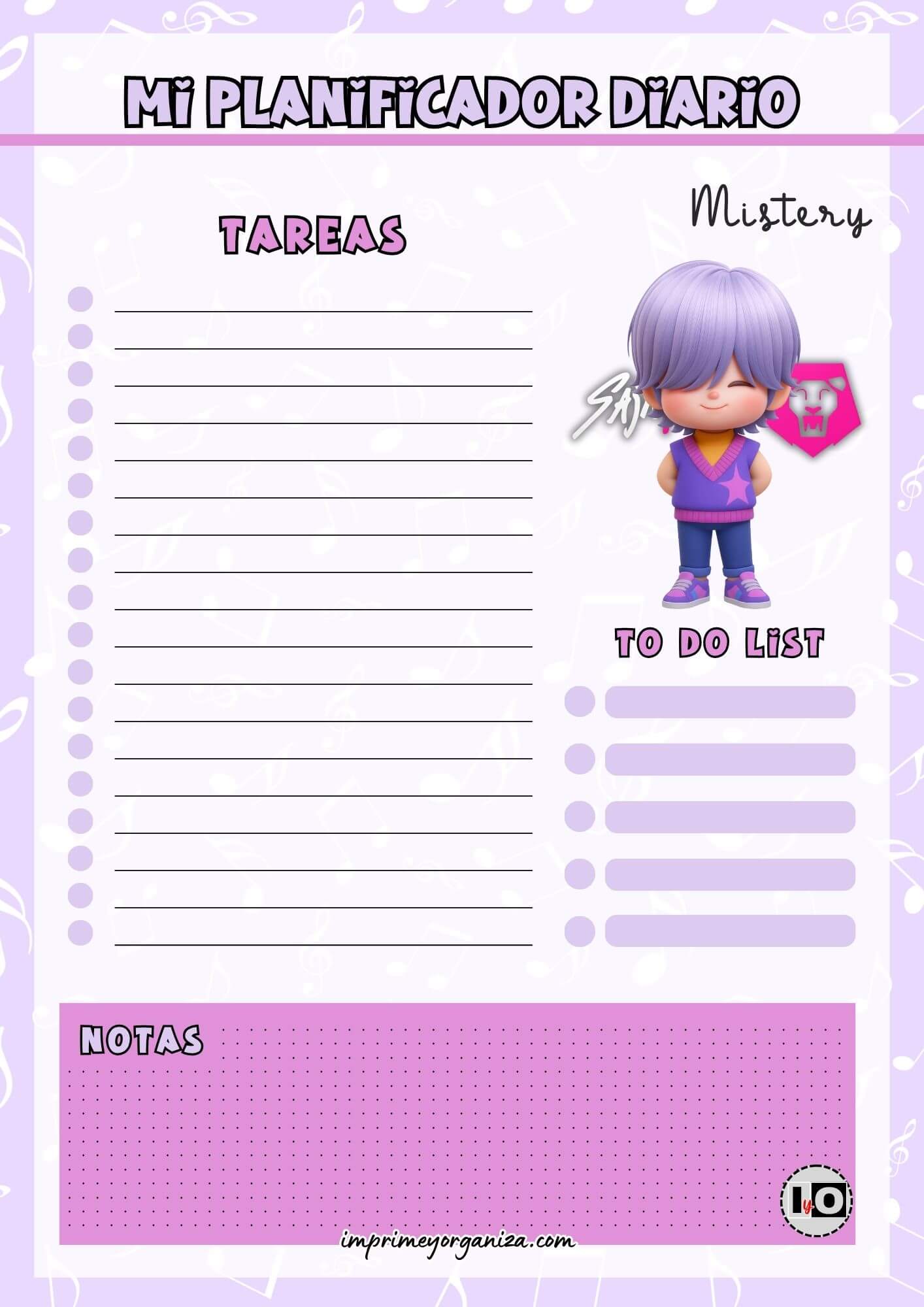 Planificador Diario Mistery