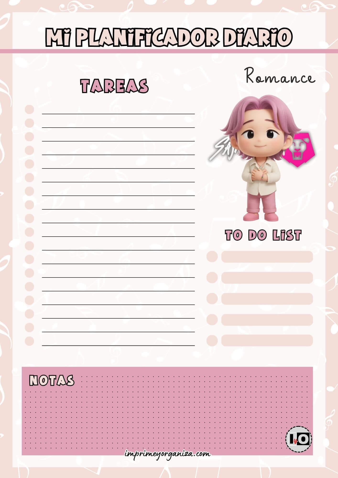 Planificador Diario Romance