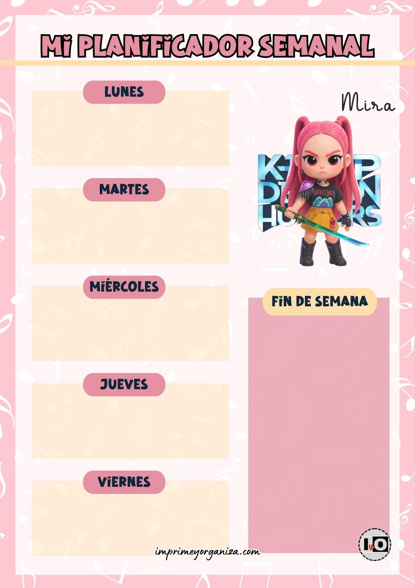 Planificador Semanal Mira