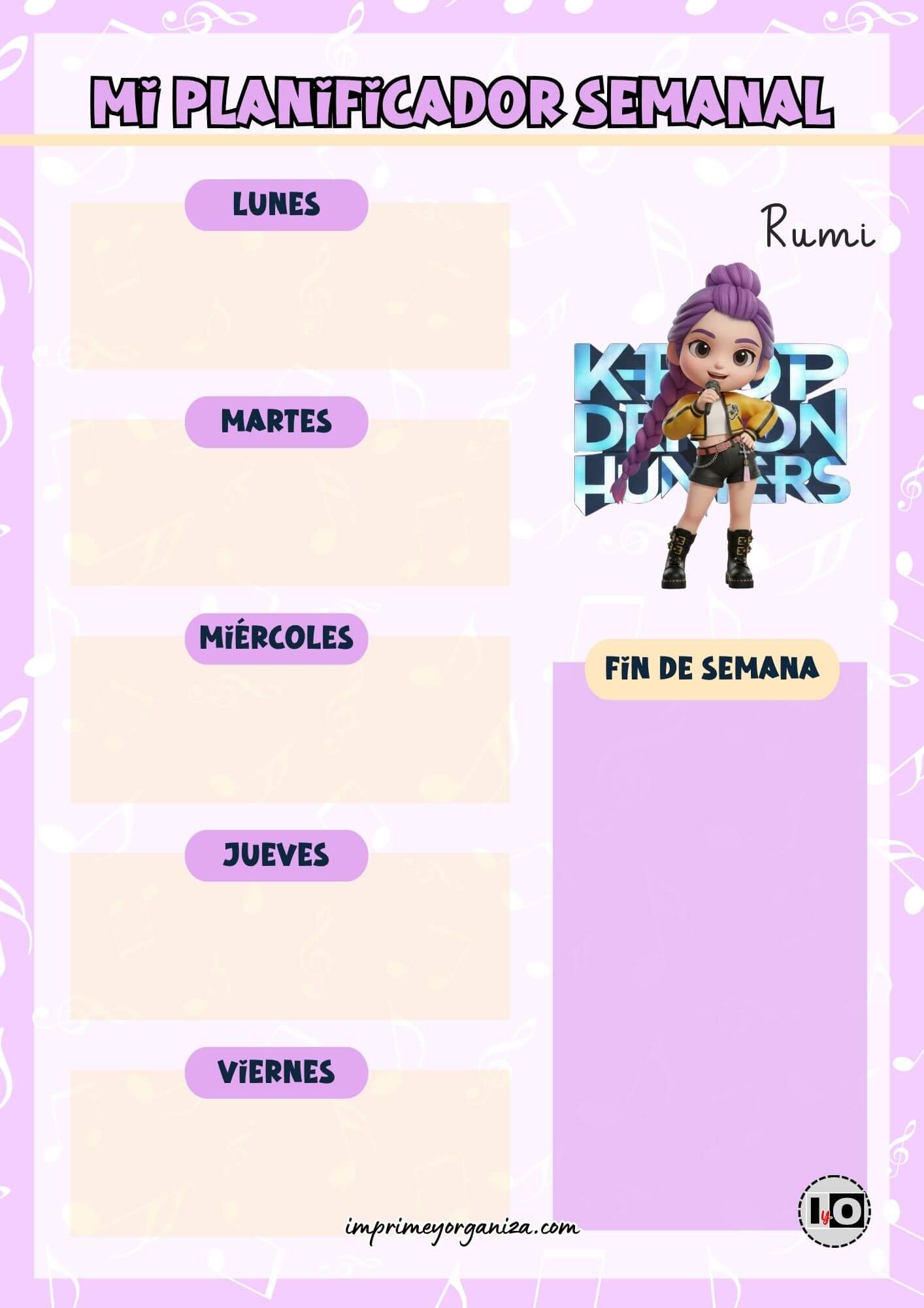 Planificador Semanal Rumi