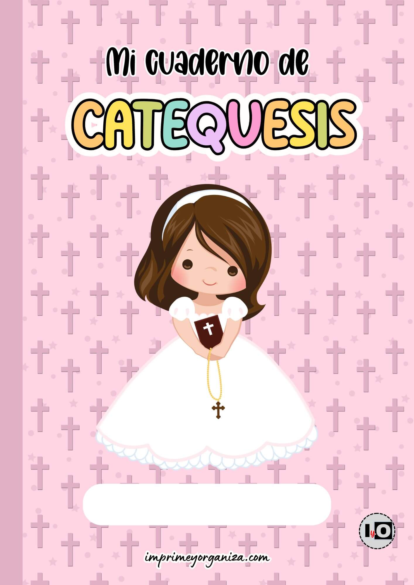 Portada catequesis niña rosa